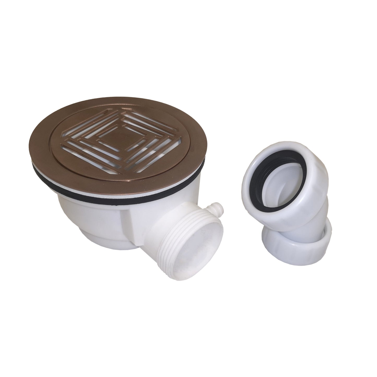 K-Vit Fast Flow Shower Tray Waste - Brushed Bronze