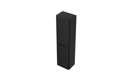 Aragon 400mm Handless Wall Hung Bathroom Tallboy. - Matt Black