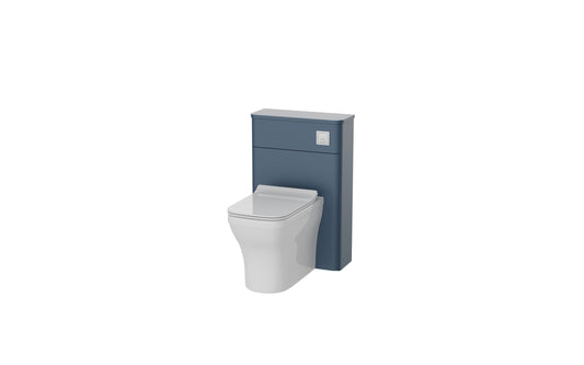 Aragon 500mm Handless WC Toilet Unit Floor Cabinet - Heritage Blue
