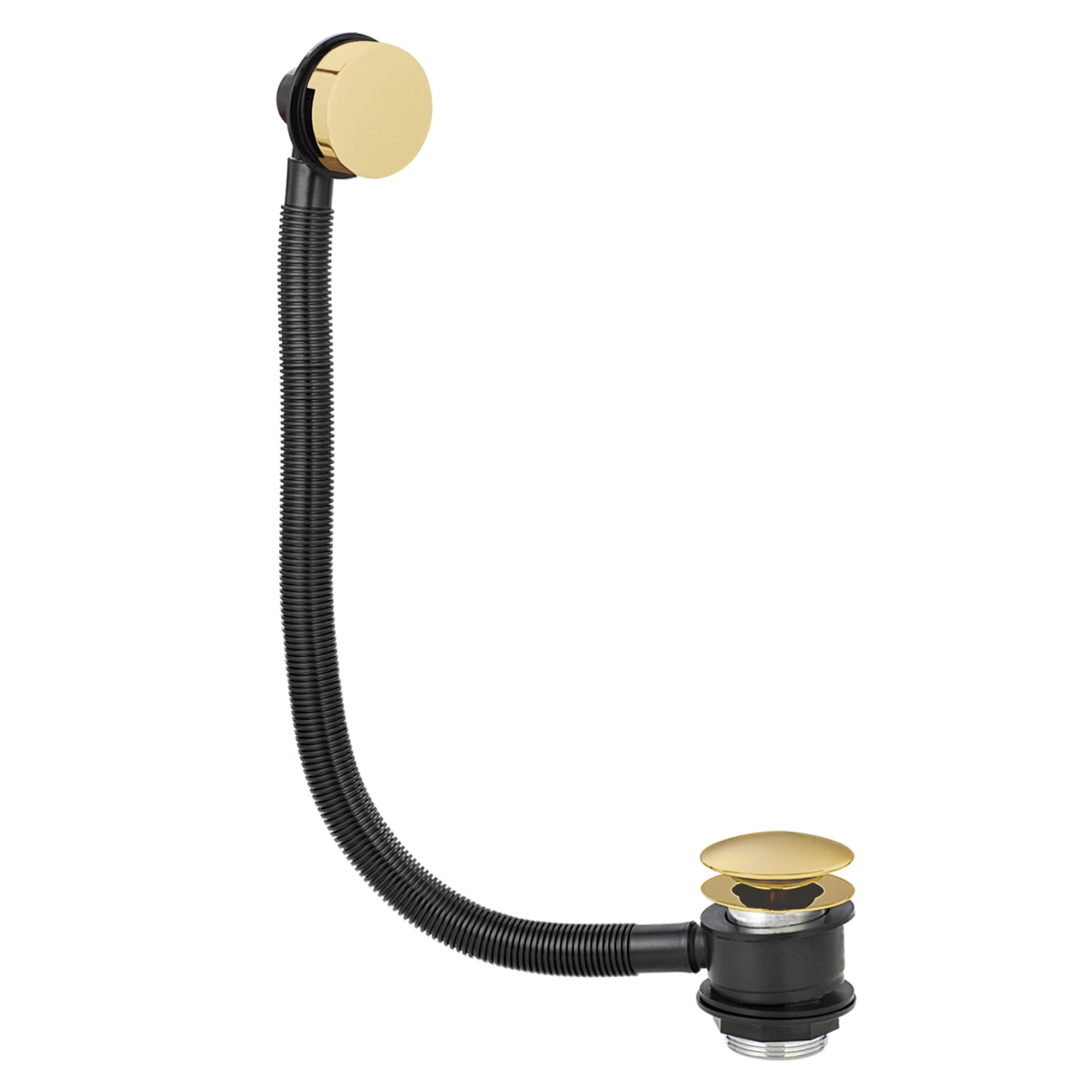 Vares-A Bath Waste with Overflow - Brushed Brass