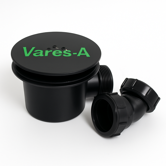 Fast Flow 90mm Shower Tray Waste - Black