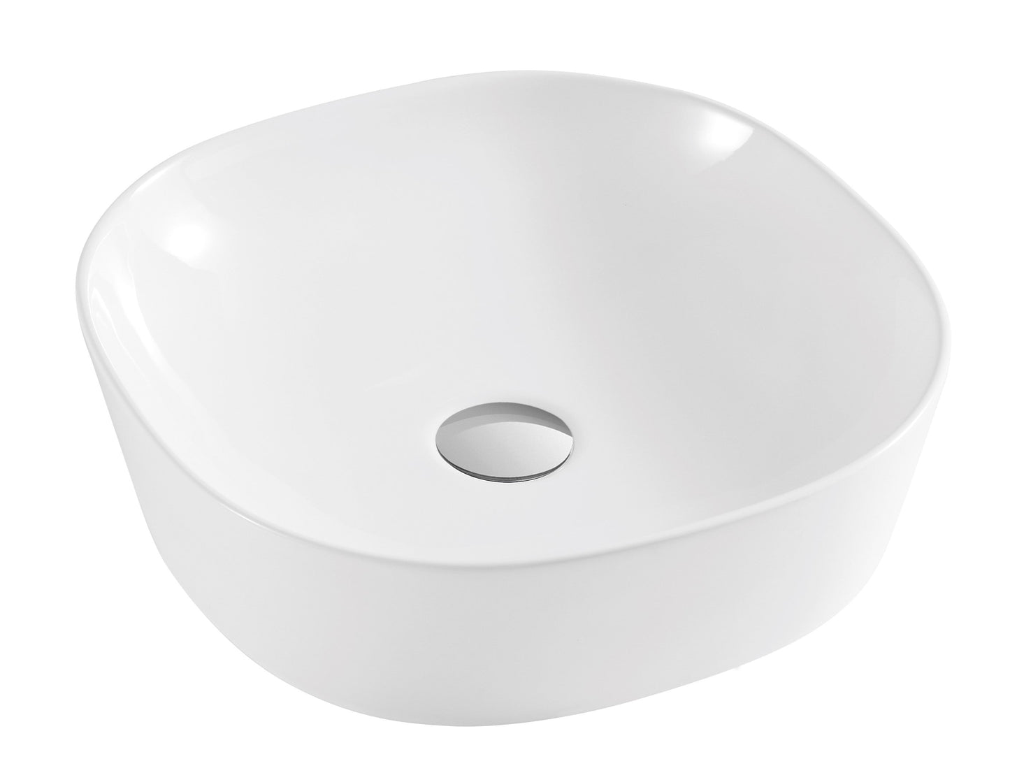 Aragon 600mm Handless Wall Hung Cabinet with Countertop. 2 Drawer Soft Close - Mushroom Gloss