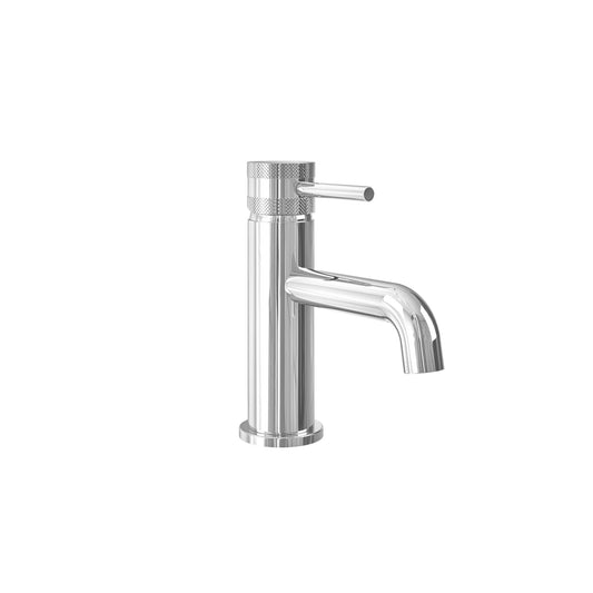 Vares-A Knurled Diamond Cut Bathroom Mono Taps - Chrome