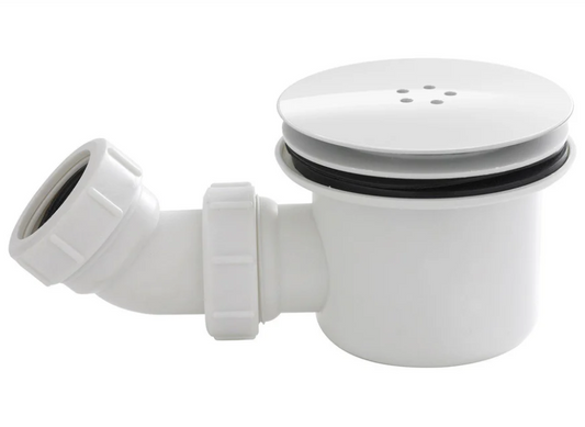 K-Vit Fast Flow Shower Tray Waste - White