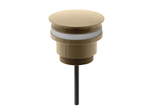 Vares-A Universal Slotted or Unslotted Basin Waste - Brushed Brass