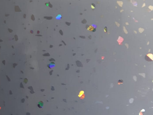 Vares-A (2 Pack) 10mm Grey Sparkle PVC Shower Wall Panels 2400 x 1000mm Tongue and Groove.