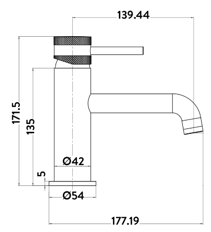 Vares-A Desire Mono Basin Mixer Taps - Chrome