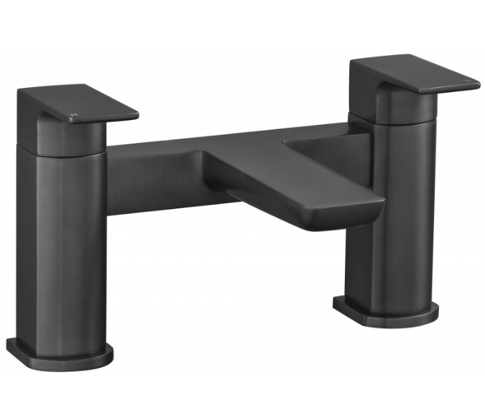 Vares-A Noire Single Lever Mono Basin & Bathroom Taps - Gun Metal