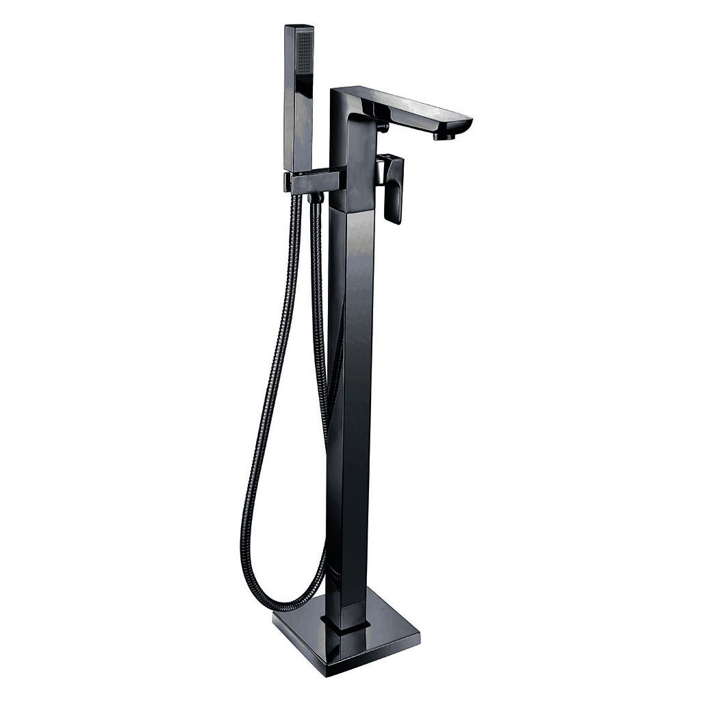 Vares-A Noire Single Lever Mono Basin & Bathroom Taps - Black