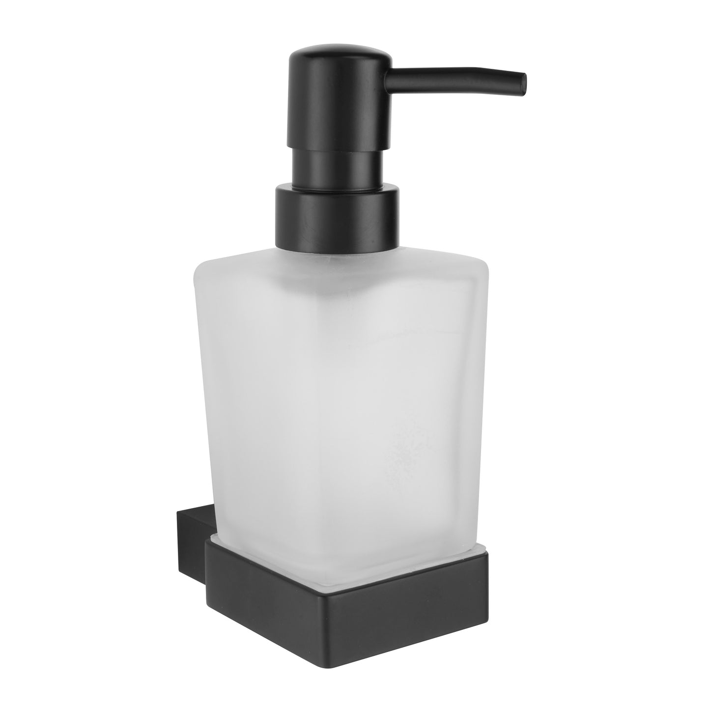 Vares-A Bathrooms Mono Glass Soap Dispenser - Matt Black