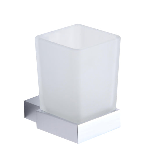 Vares-A Bathrooms Square Tumbler Holder - Chrome