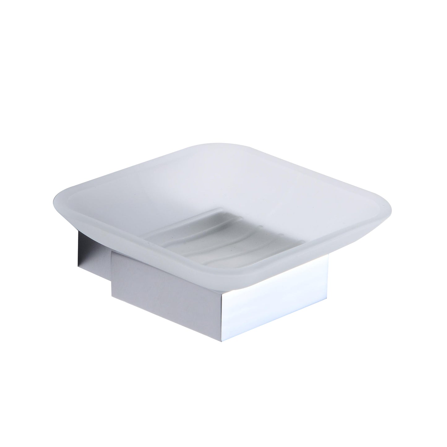 Vares-A Bathrooms Square Soap Dish Holder - Chrome