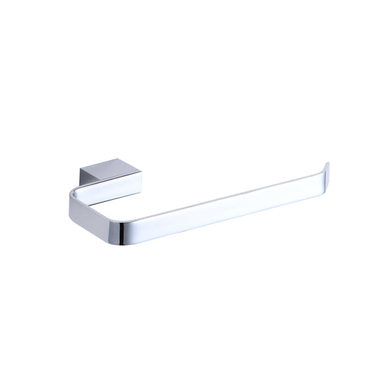 Vares-A Bathrooms Square Towel Ring - Chrome