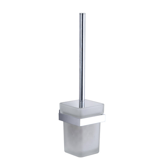 Vares-A Bathrooms Square Toilet Brush Set - Chrome
