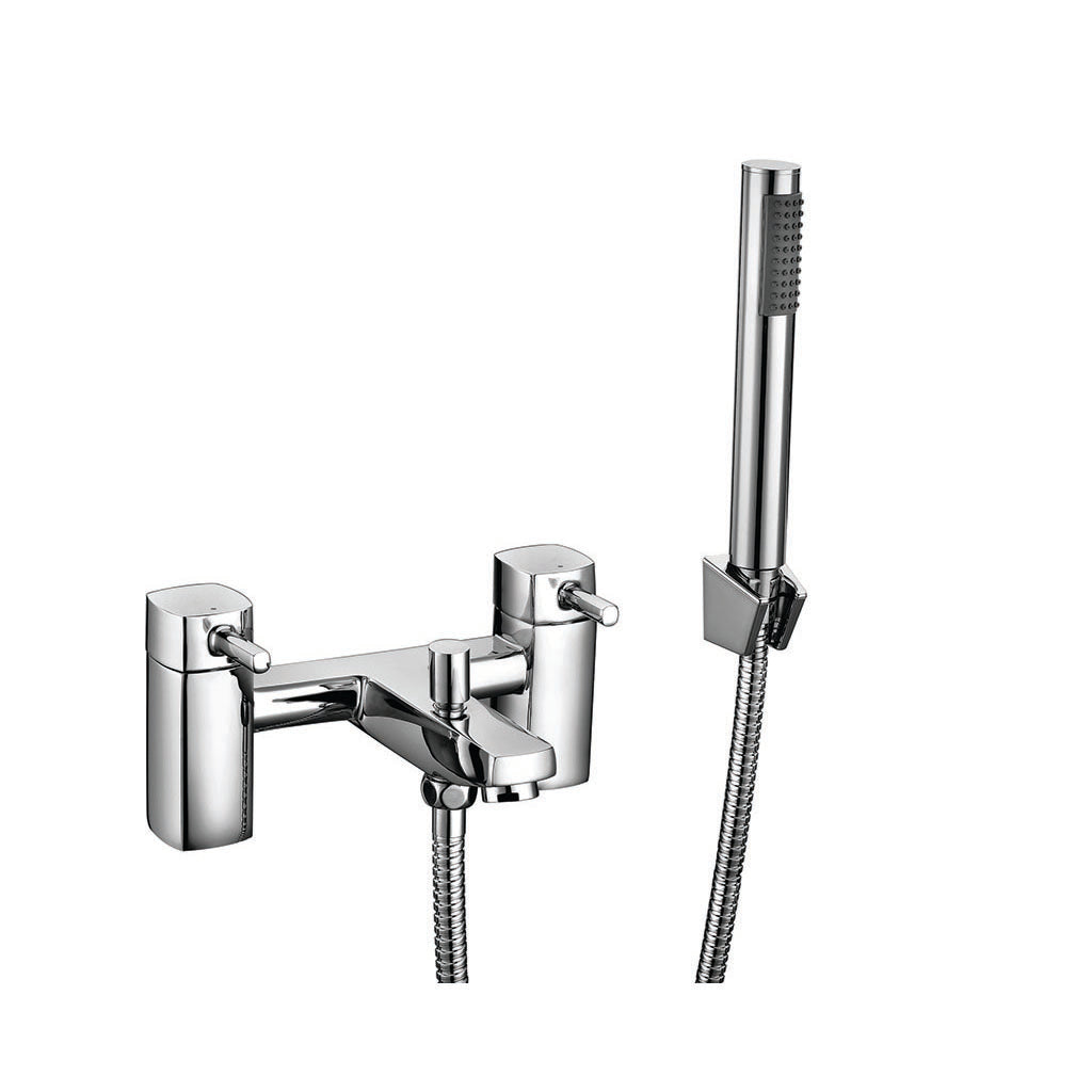 Vares-A Zero Square Bathroom & Basin Lever Mono Mixer Taps - Chrome