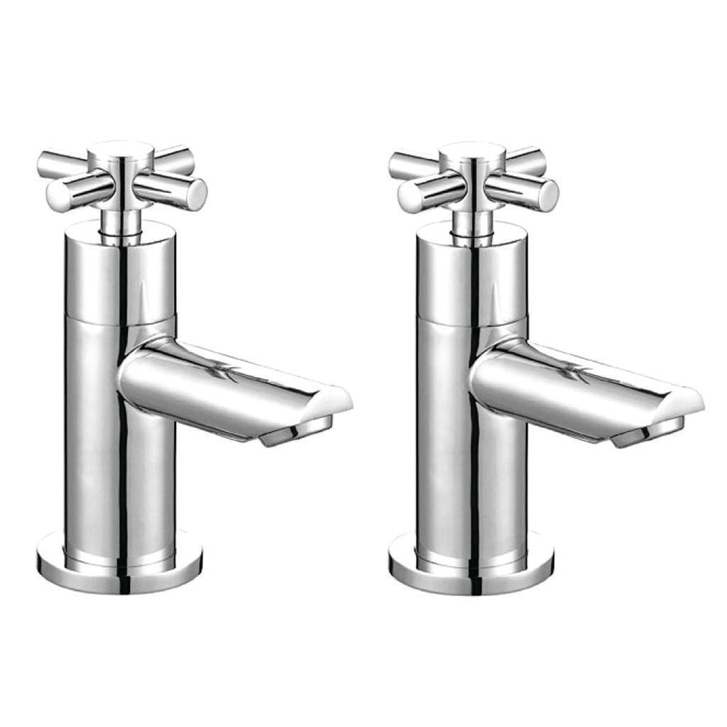 Vares-A Exo Bathroom & Basin Cross Head Mono Mixer Taps - Chrome